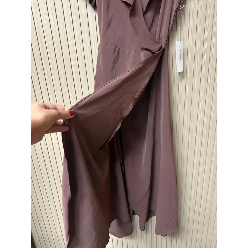 Bishop + Young Tara Wrap Midi Dress Anise Women’s Size S